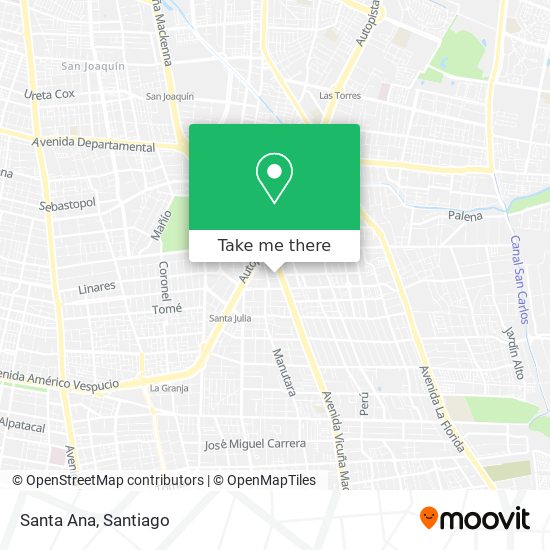 Santa Ana map