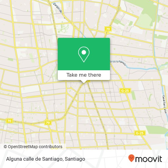 Alguna calle de Santiago map