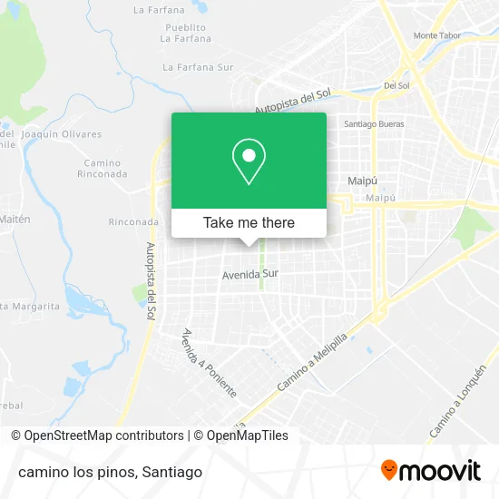 camino los pinos map