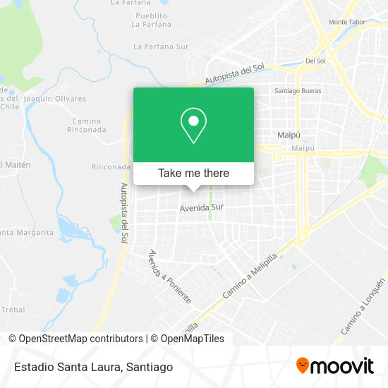 Estadio Santa Laura map