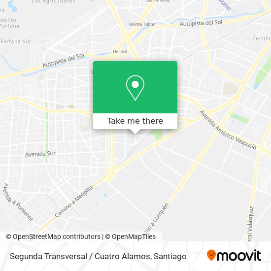 Segunda Transversal / Cuatro Alamos map