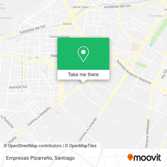 Empresas Pizarreño map