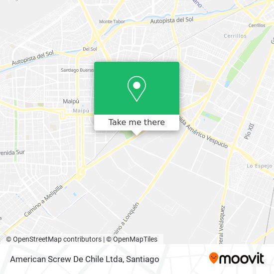 American Screw De Chile Ltda map