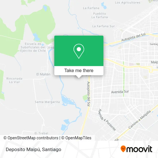 Deposito Maipú map