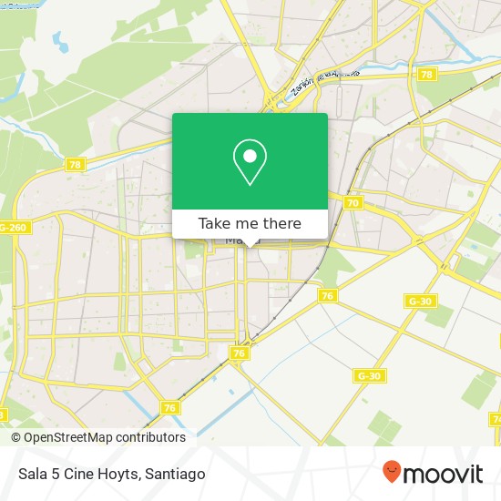 Sala 5 Cine Hoyts map