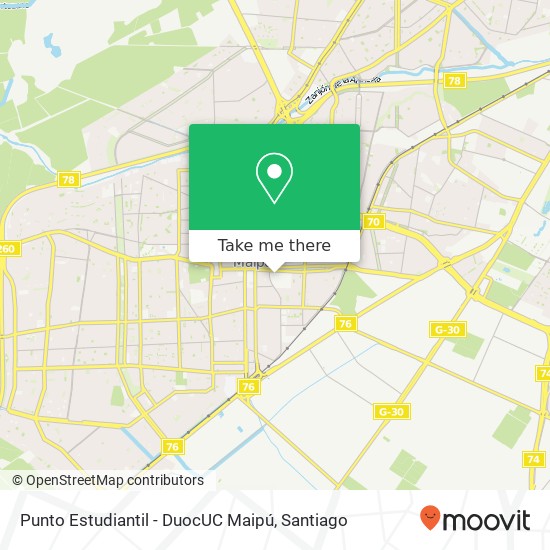 Punto Estudiantil - DuocUC Maipú map