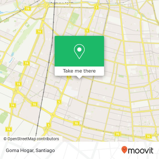 Goma Hogar map