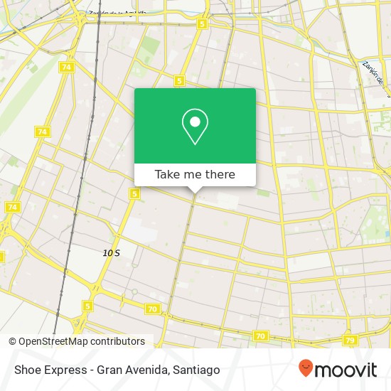 Shoe Express - Gran Avenida map