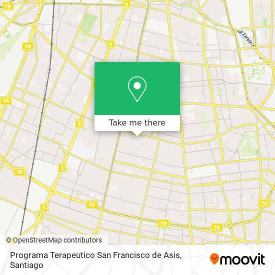 Programa Terapeutico San Francisco de Asis map