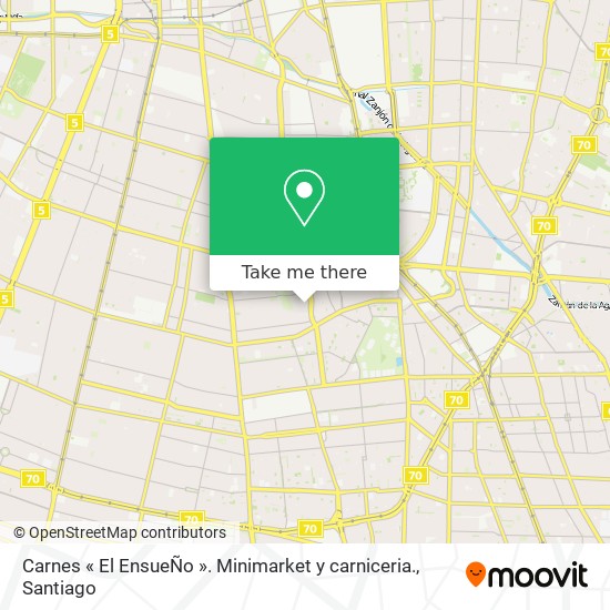 Carnes « El EnsueÑo ». Minimarket y carniceria. map