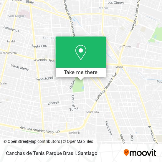 Canchas de Tenis Parque Brasil map