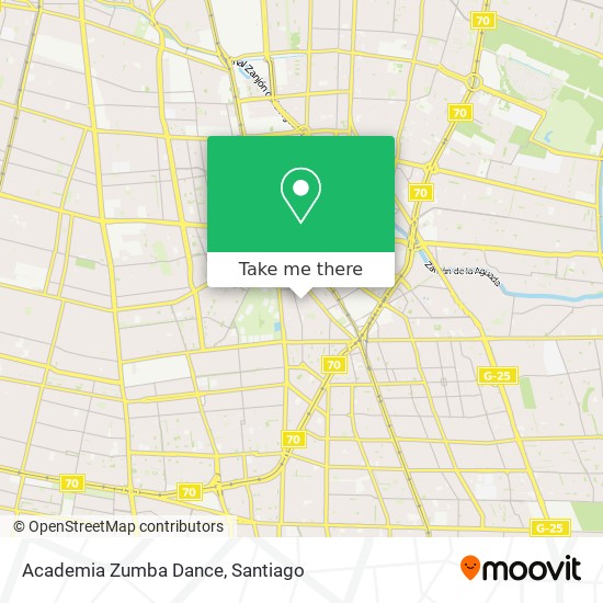 Academia Zumba Dance map