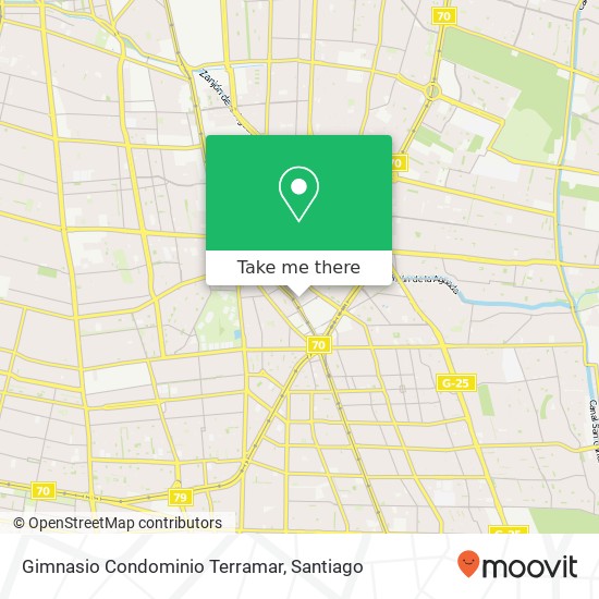 Gimnasio Condominio Terramar map