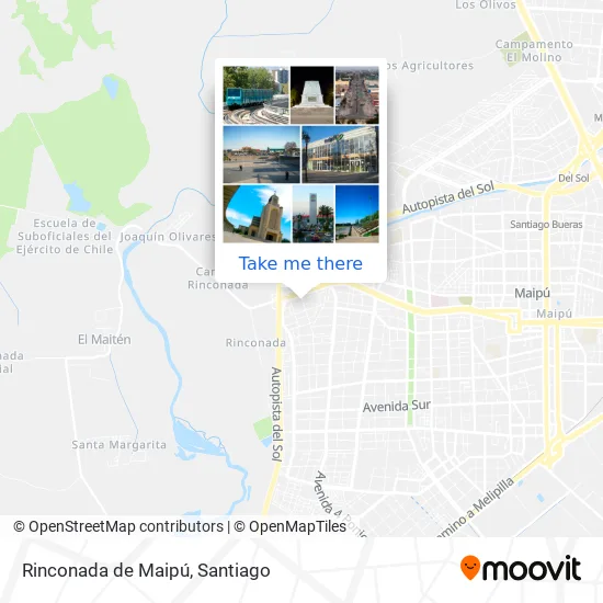Rinconada de Maipú map