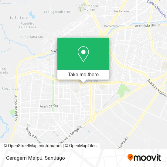 Ceragem Maipú map