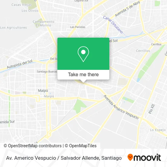 Av. Americo Vespucio / Salvador Allende map