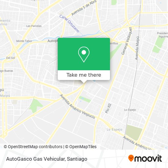 AutoGasco Gas Vehicular map