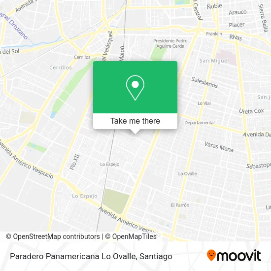 Paradero Panamericana Lo Ovalle map