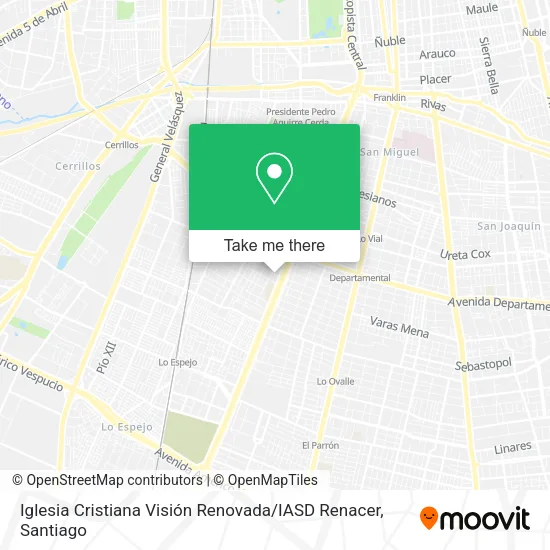 Iglesia Cristiana Visión Renovada / IASD Renacer map