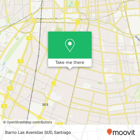 Barrio Las Avenidas SUD map