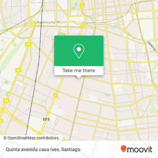 Quinta avenida casa Ives map