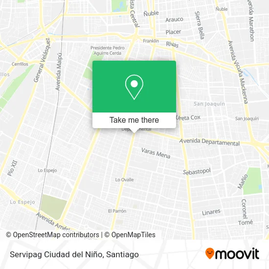 Servipag Ciudad del Niño map