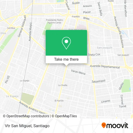 Vtr San Miguel map