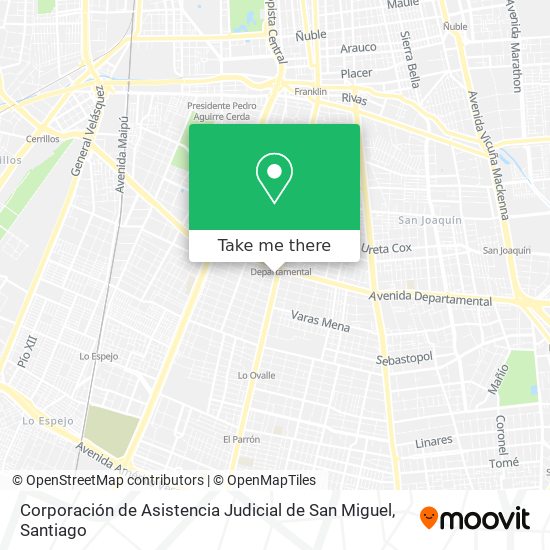 Corporación de Asistencia Judicial de San Miguel map