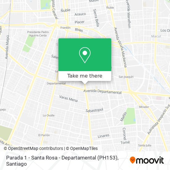 Parada 1 - Santa Rosa - Departamental (PH153) map