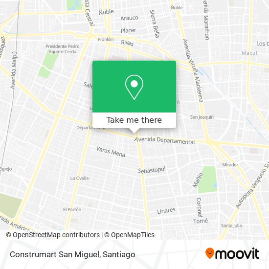 Construmart San Miguel map