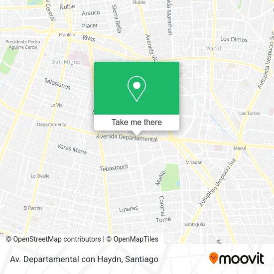 Av. Departamental con Haydn map