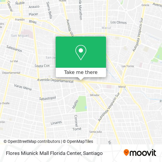 Flores Miunick Mall Florida Center map