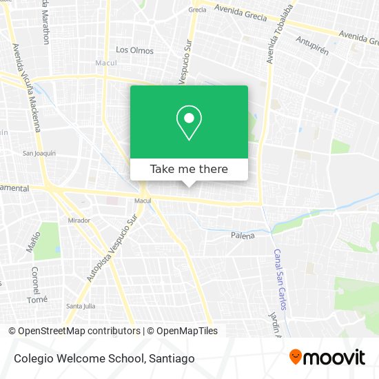 Colegio Welcome School map