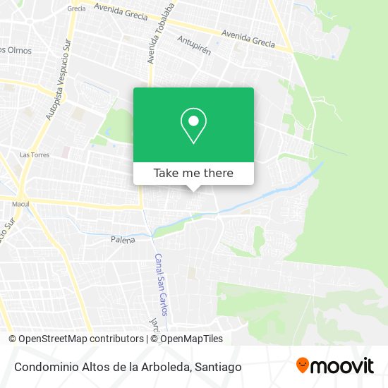 Condominio Altos de la Arboleda map