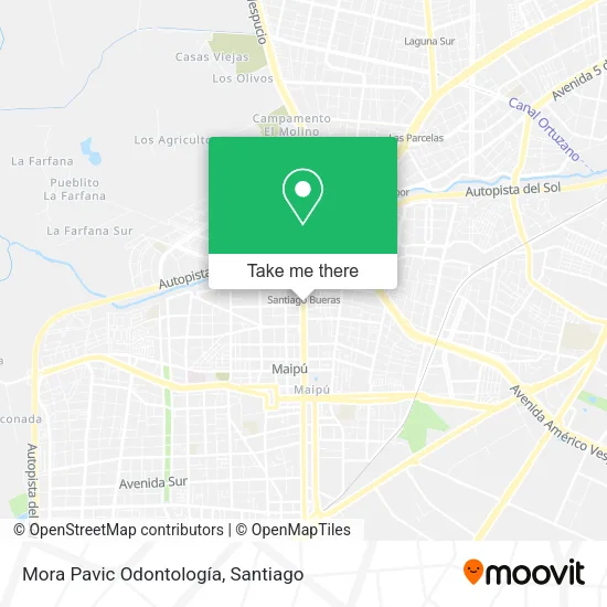 Mora Pavic Odontología map