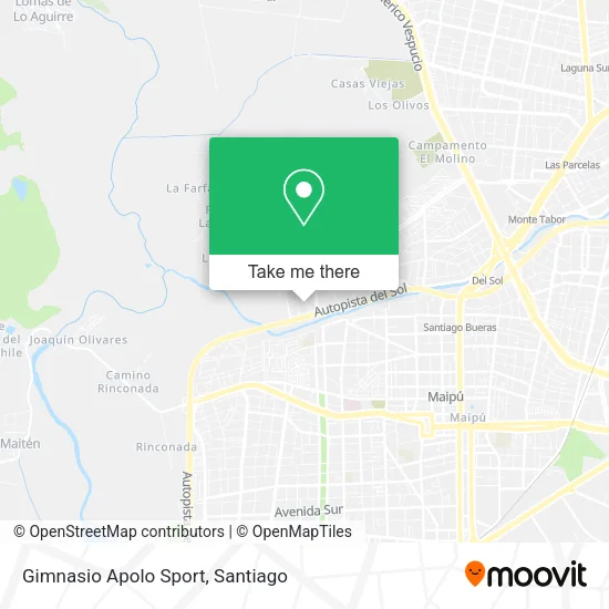 Gimnasio Apolo Sport map