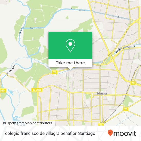 colegio francisco de villagra peñaflor map