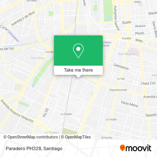 Paradero PH328 map