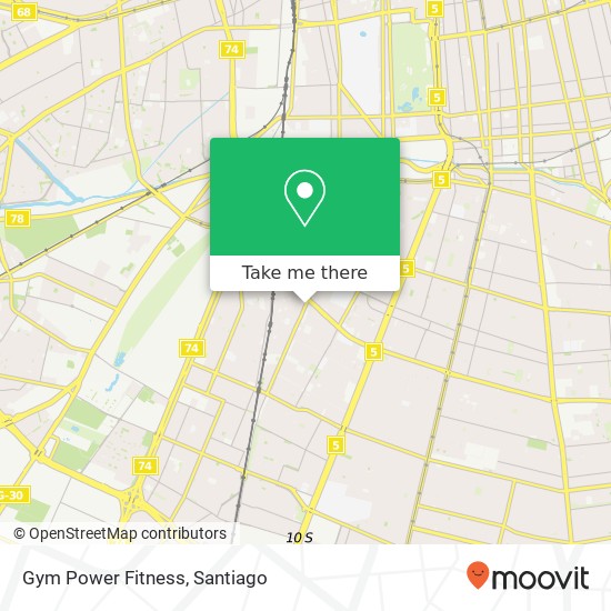 Mapa de Gym Power Fitness