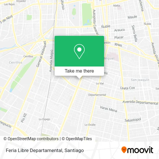 Feria Libre Departamental map