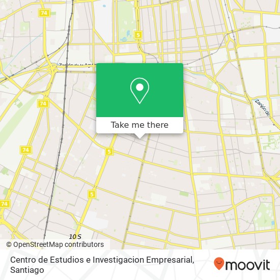 Mapa de Centro de Estudios e Investigacion Empresarial