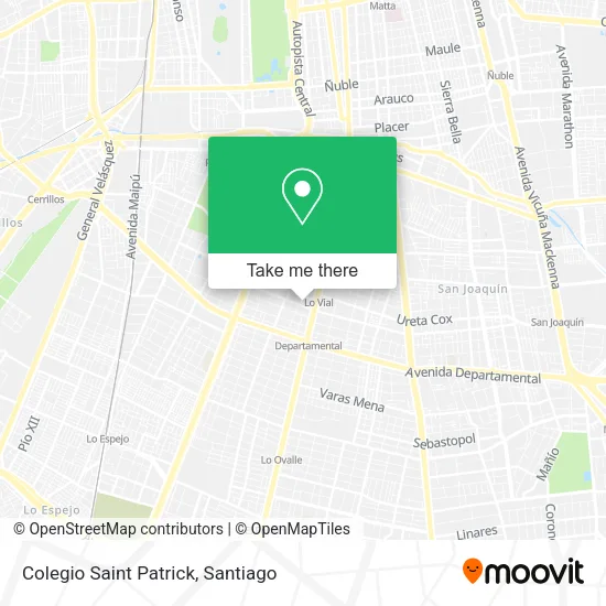Colegio Saint Patrick map