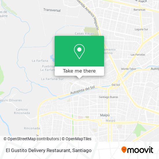 El Gustito Delivery Restaurant map