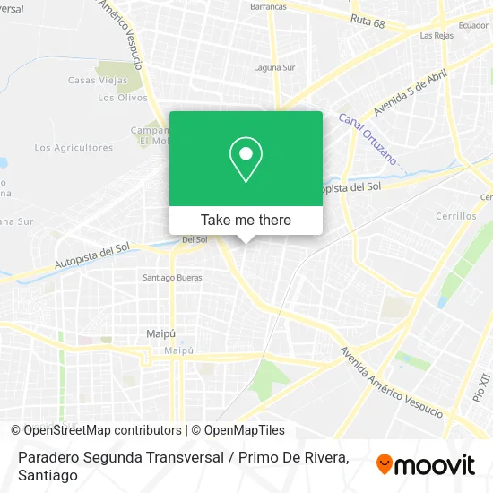Paradero Segunda Transversal / Primo De Rivera map