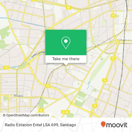 Radio Estacion Entel LSA 699 map