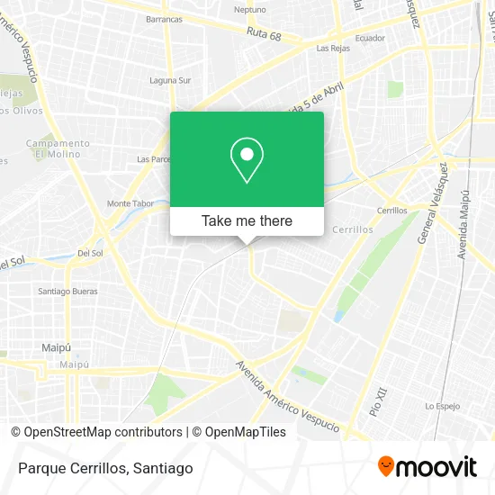 Parque Cerrillos map