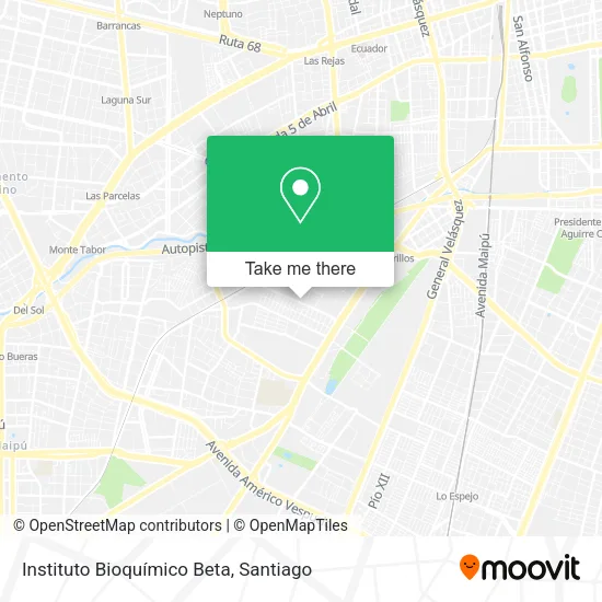 Instituto Bioquímico Beta map