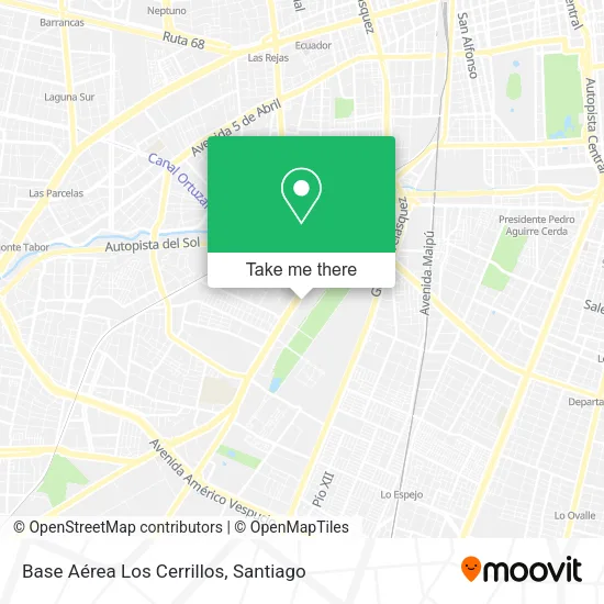 Mapa de Base Aérea Los Cerrillos
