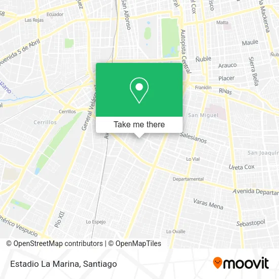Estadio La Marina map