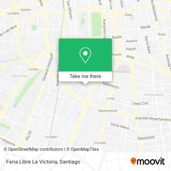 Feria Libre La Victoria map